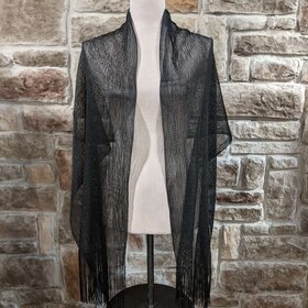 Black Shimmer Scarf Wrap