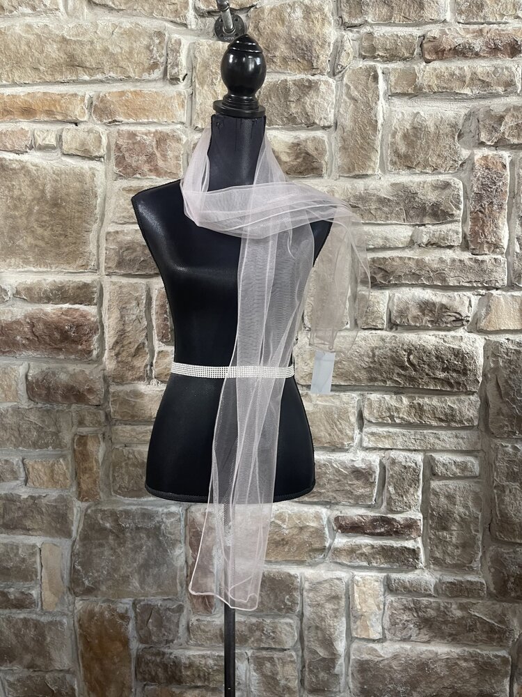 Dusty Pink Mesh Scarf