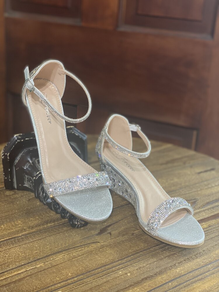 Silver Blaze Sparkle Heel