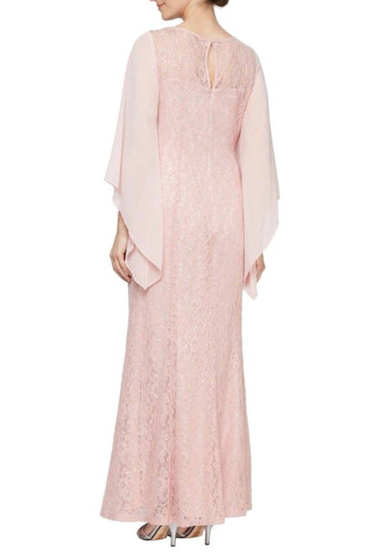 SLNY Faded Rose Long Sleeve Dress, Size 18