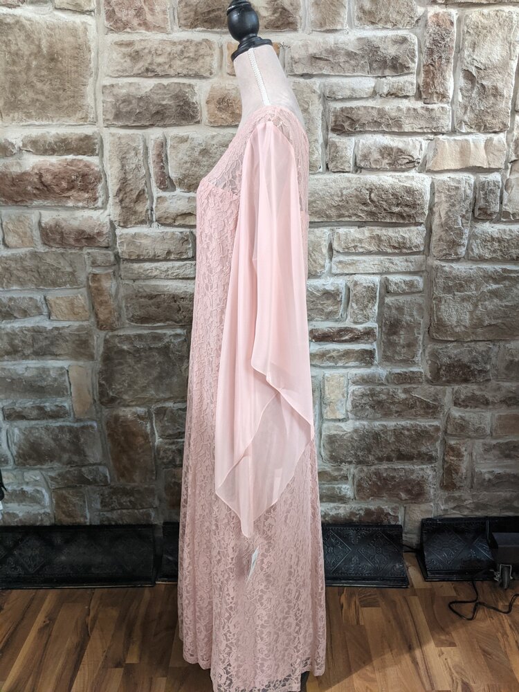 SLNY Faded Rose Long Sleeve Dress, Size 18