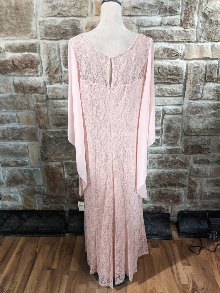 SLNY Faded Rose Long Sleeve Dress, Size 18