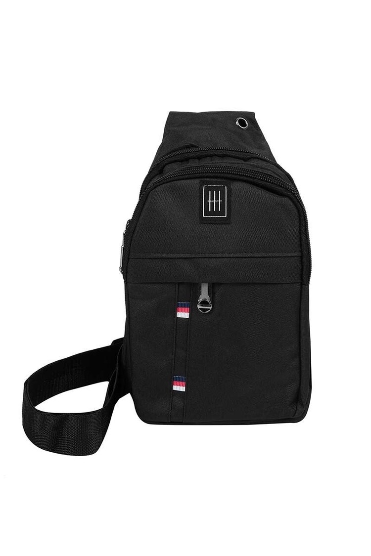 Westend Black Sling Backpack with Black Hardware