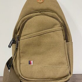 Tan Sling Backpack with Tan Hardware