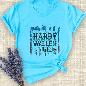 Caramelo Trend Pacific Blue Hardy Wallen T-Shirt