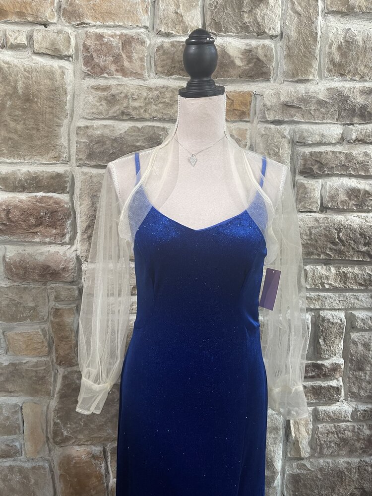 TS Coutour Cream  Mesh Bolero Long Sleeve, Size 6