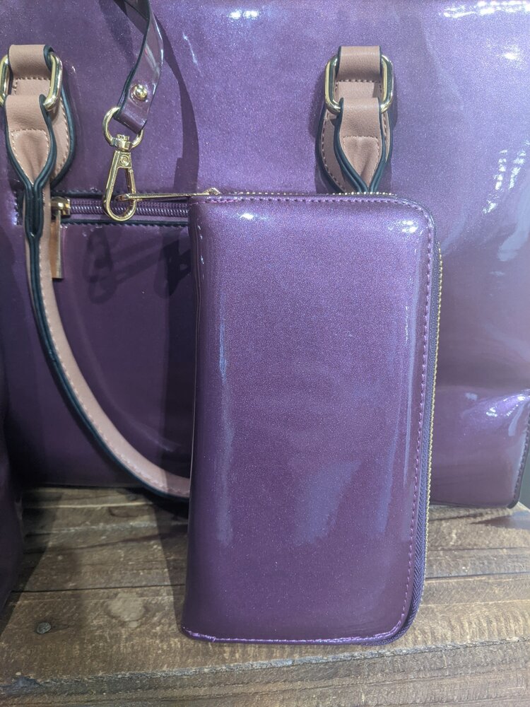 Purple Vegan 3 in 1 Purse
