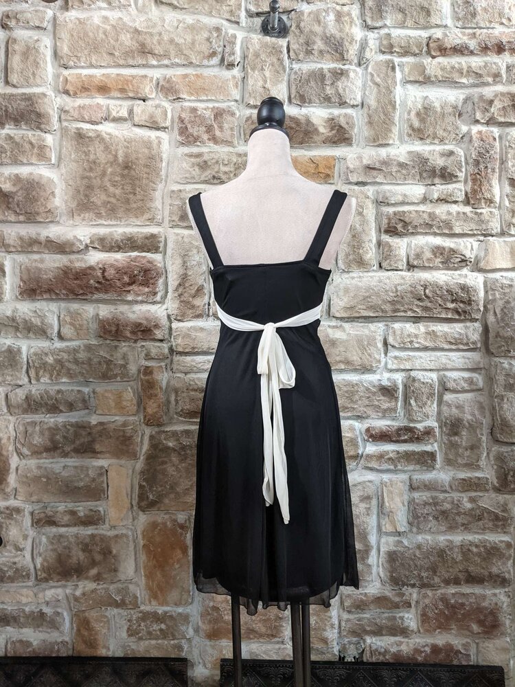 Ruby Rox Black And Cream  Dress, Size S