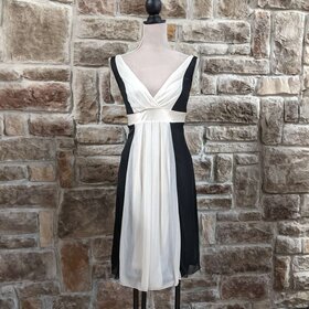 Ruby Rox Black And Cream  Dress, Size S