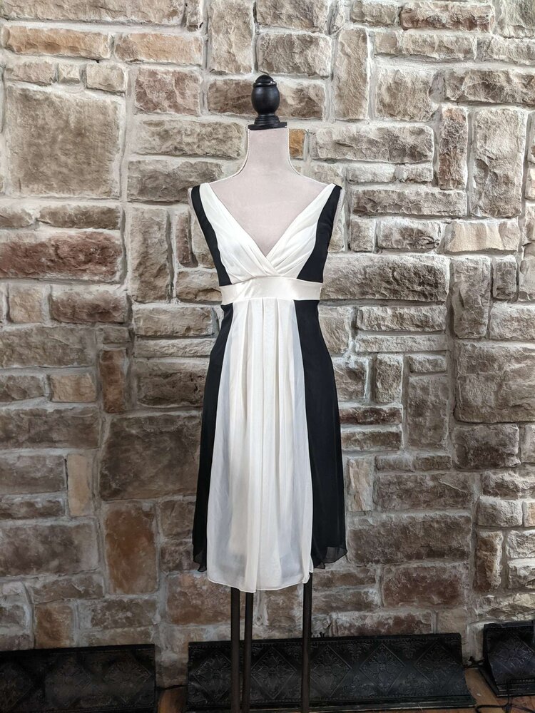 Ruby Rox Black And Cream  Dress, Size S