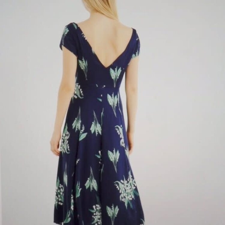 Urban Outfitters Navy Lilly Of the Vallly Dress, Size  S