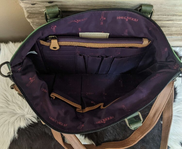 Anuschka Safari Hand Painted Crossbody Bag