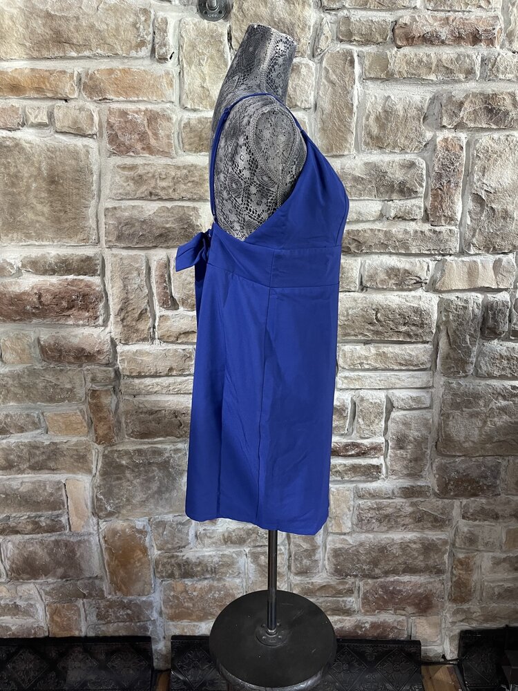 City Studio Indigo Blue Bow Back Bodycon Dress