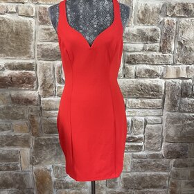 B Darlin Red Strappy Back Bodycon Dress