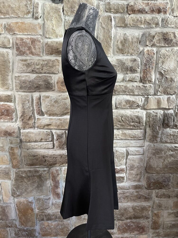 Ralph Lauren Black Cut-Out Back Jersey Dress, Size 2