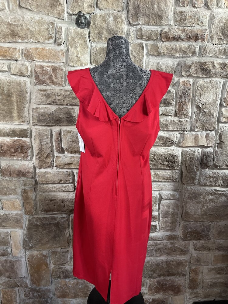 Love Squared Red Ruffled Bodycon Dress, size 2X
