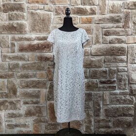 Silver Illusion Dress, Size 16