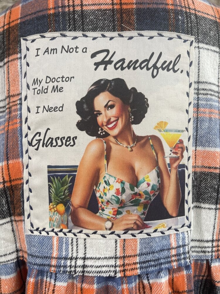 Orange and Blue Plaid Shacket - I Am Not A Handful