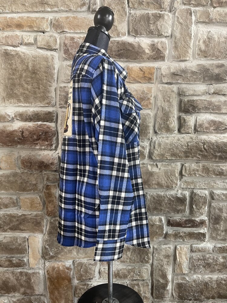 Blue Plaid Shacket - I Got My Curves