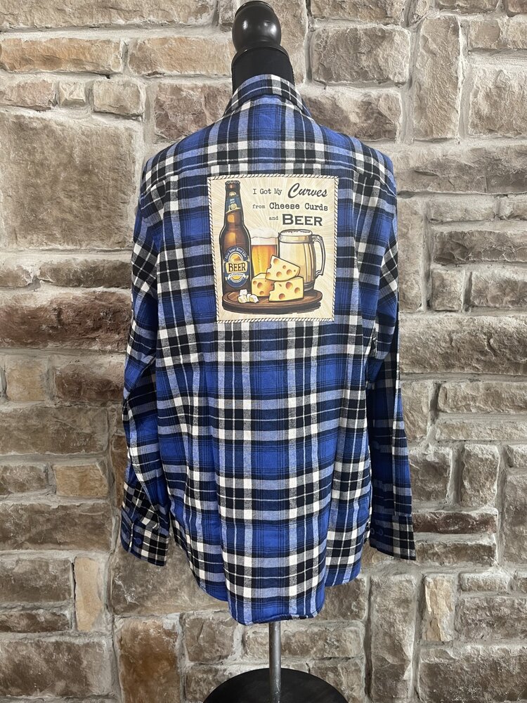 Blue Plaid Shacket - I Got My Curves