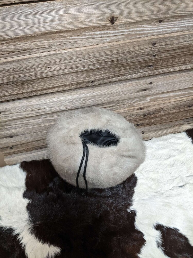 Cerulean Mink Hand Muff