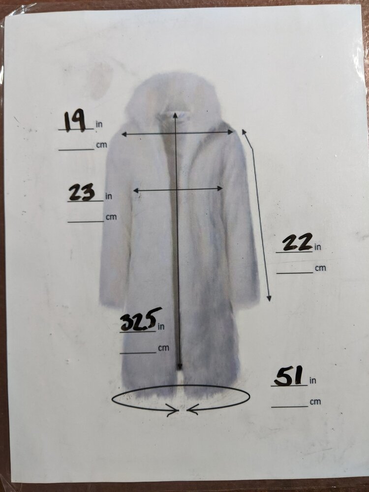 Autumn Haze Mink Stroller With Statement Scalloped Collar, Size L