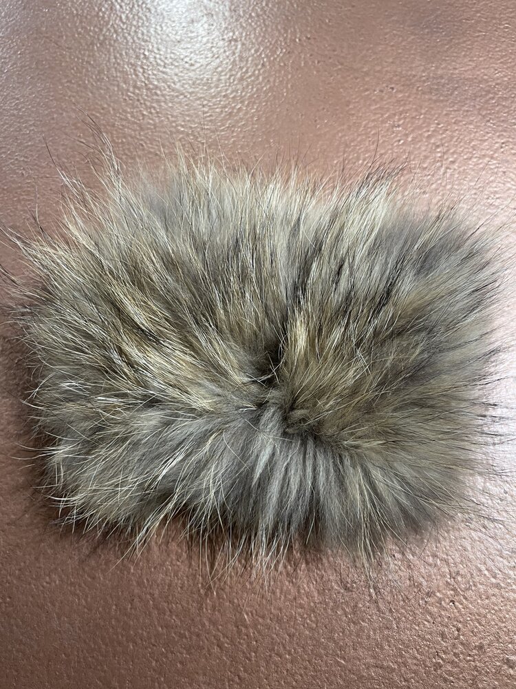 Finn Raccoon Knitted  Fur Headband, O/S