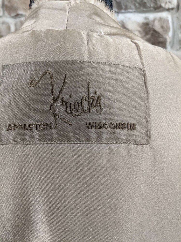 Autumn Haze Mink Stroller With Simple Lapel, Size M