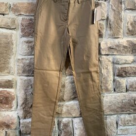 Mocha  Sheen Stretchy Skinny Pants