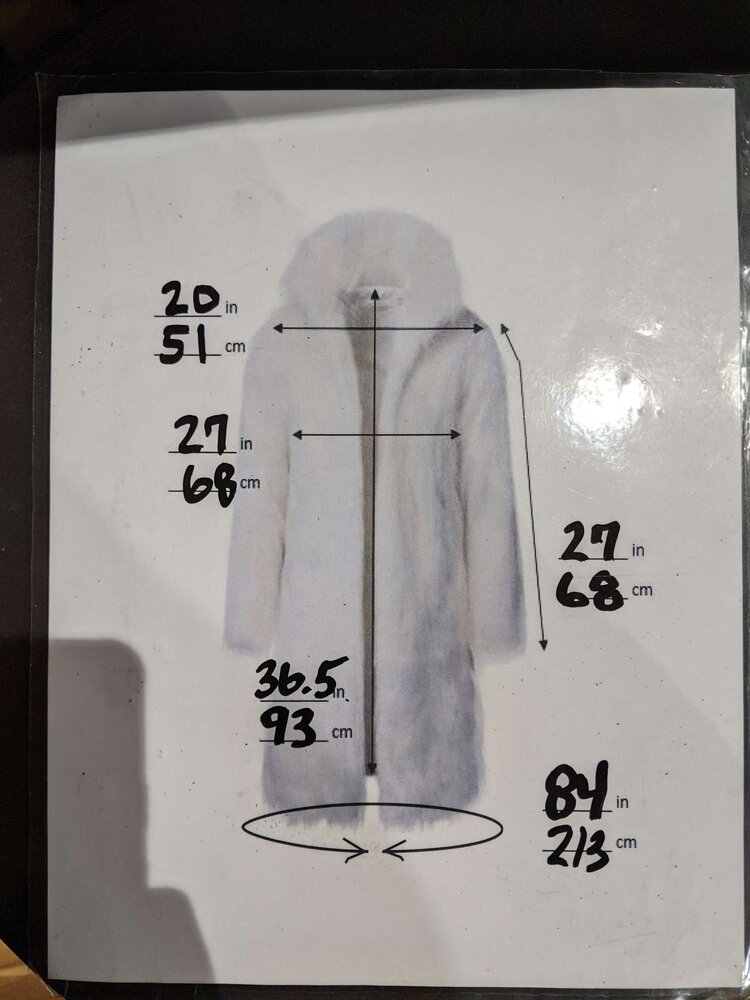 Black Mink Sections Stroller Coat, Size XXL