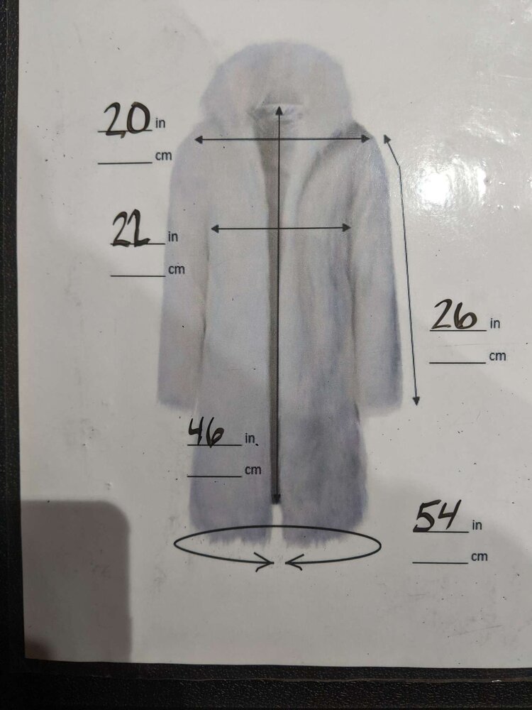 Natural Golden Brown Beaver 3/4 Coat, Size S