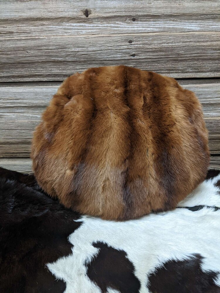 Whiskey Chinese Mink Muff, Size O/S
