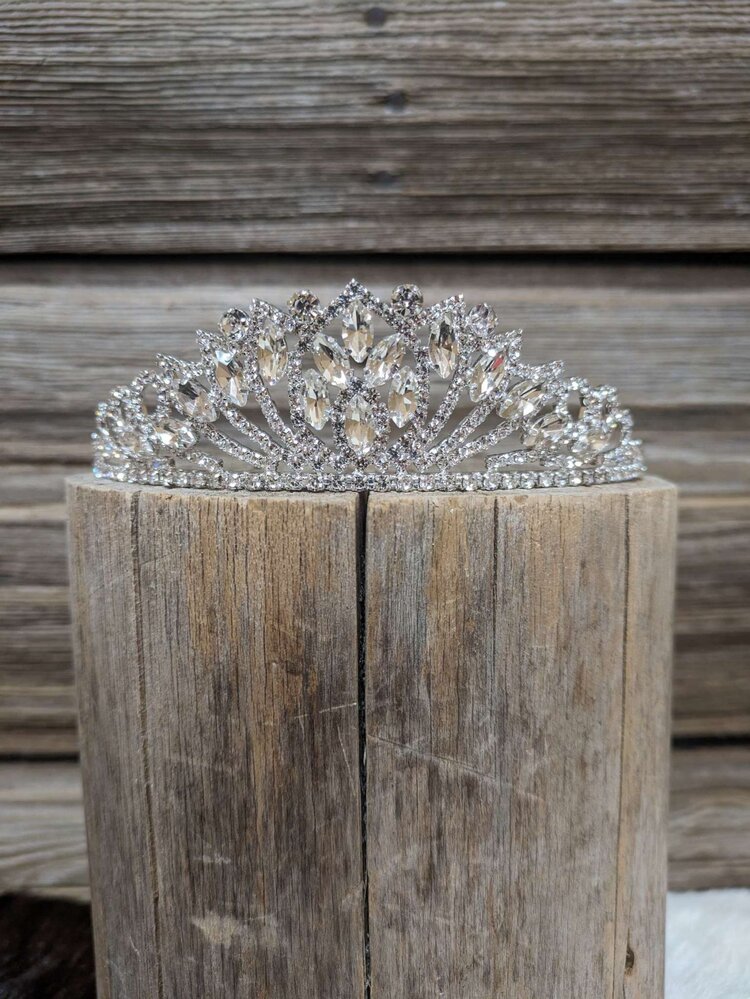 Silver Marquise Tiara