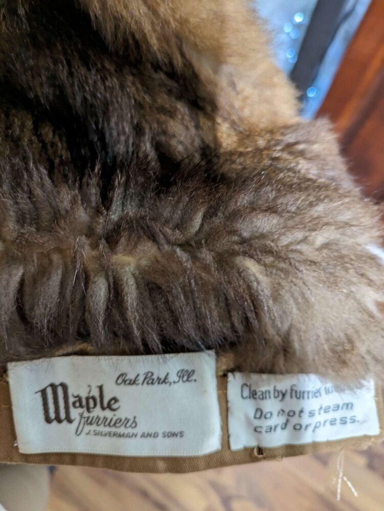 Medium Brown Duckcloth With New Zealand Possum  Lining, Size M