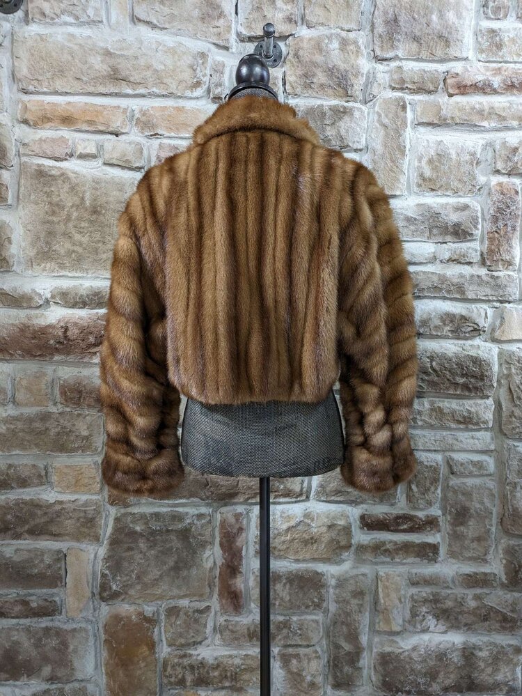 Golden Glow Mink Bolero, Size L