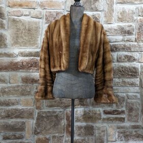 Golden Glow Mink Bolero, Size L