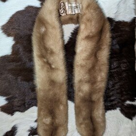 Autumn Haze Mink Scarf, 36.5"