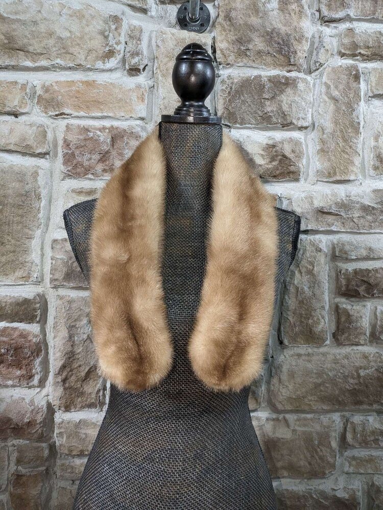 Autumn Haze Mink Scarf, 36.5"