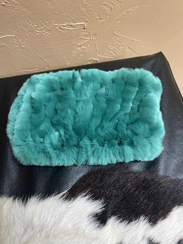 Green Knitted Rabbit Headband