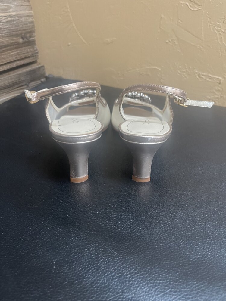 Gold Mesh Heels, Size 6