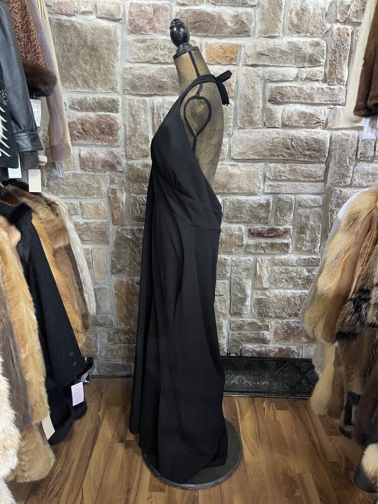 Speechless Black Keyhole Neckline Gown w/ Split, Size 18W