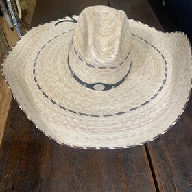 Natural Supersized Western Straw Hat