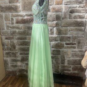 Anny's Bridal Mint Embellished Top w/A-Line Skirt  Gown, Size L