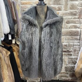 Gray New Zealand Possum Vest, Size S