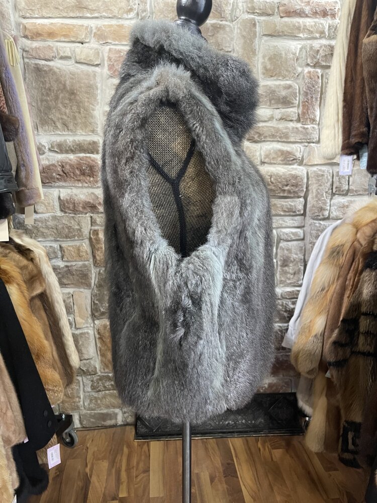 Gray New Zealand Possum Vest, Size S