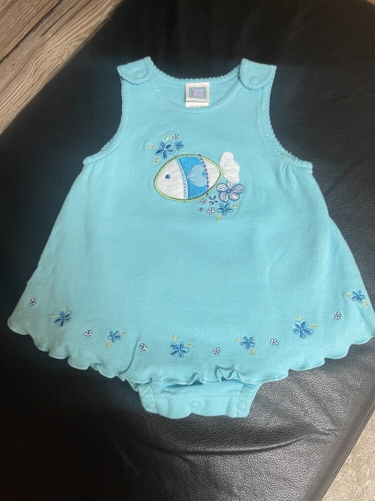 Aqua Fish Popover, Size 3M