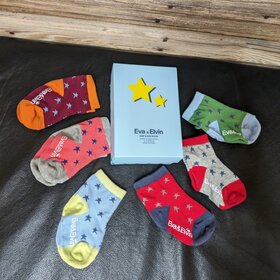 Multi Colored Twinkle (6 Pairs) Sock Box Set, 0-18M