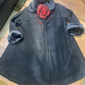 Black Fleece Cape Coat