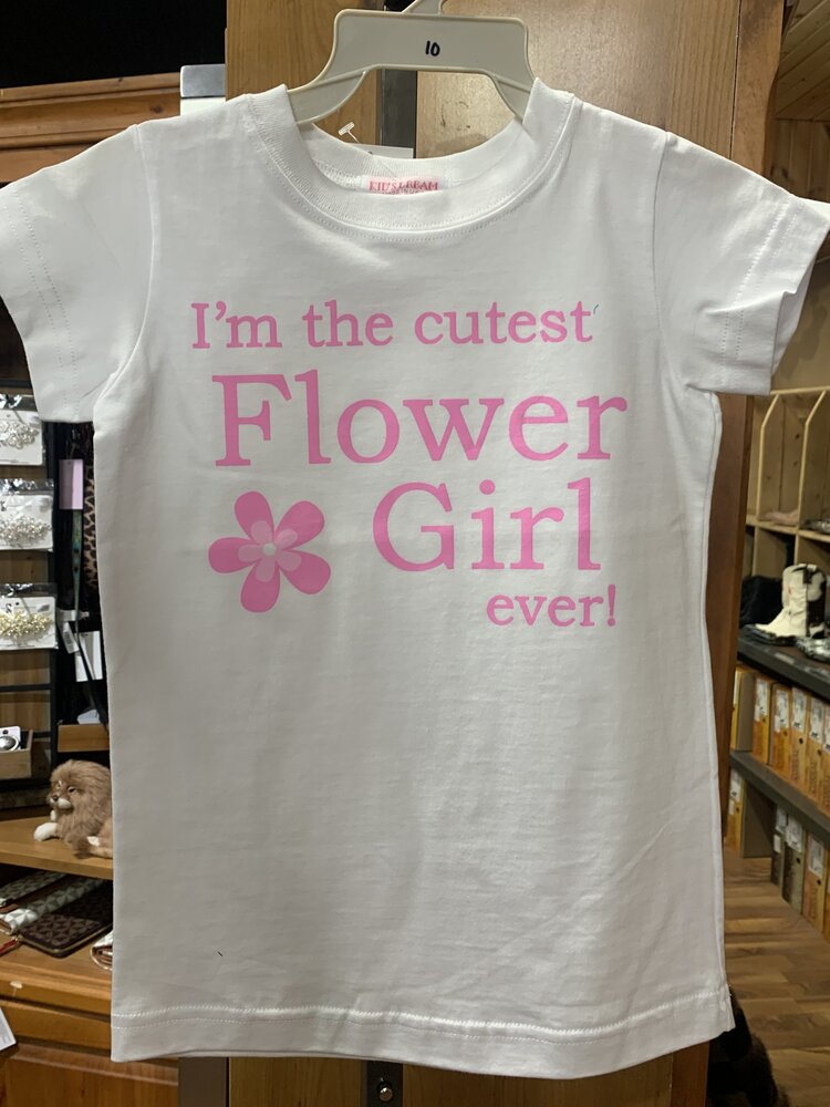 White Flower Girl Shirt