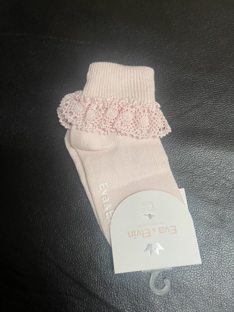 Pink Classic Frill Anklets